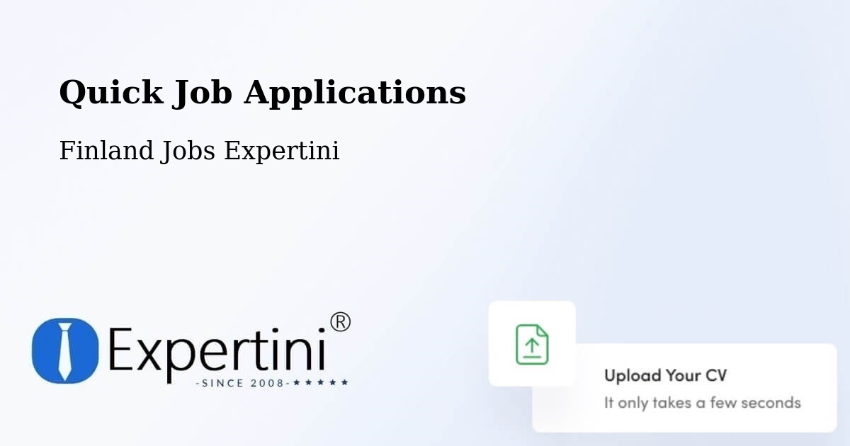 Quick Apply Feature – Oulu - Finland Jobs Expertini